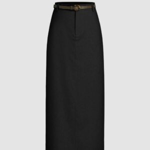 Belted Maxi Skirt